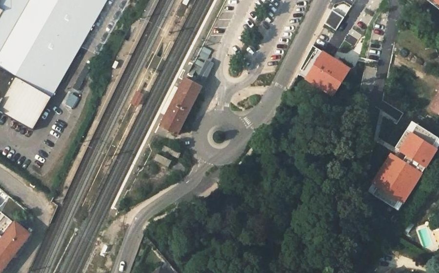 Vue aérienne du Rue de la Sarrazinière