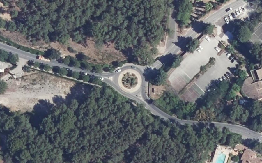 Vue aérienne du Rond-Point Jacques Duhamel