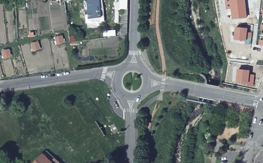 Vue aérienne du Rond-Point Henri Jaboulay