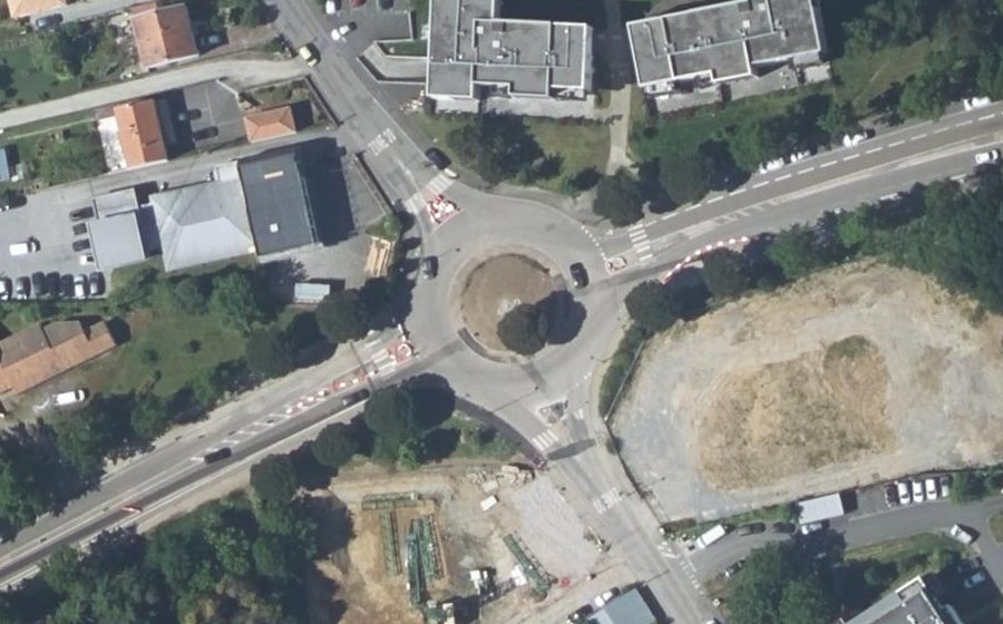 Vue aérienne du Rond-Point de Bellevue