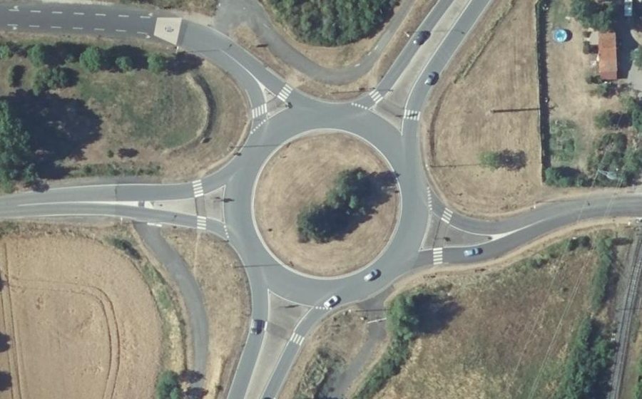 Vue aérienne du Rond-point anonyme n°4058894