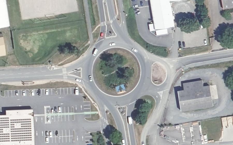 Vue aérienne du Rond-point anonyme n°4059855