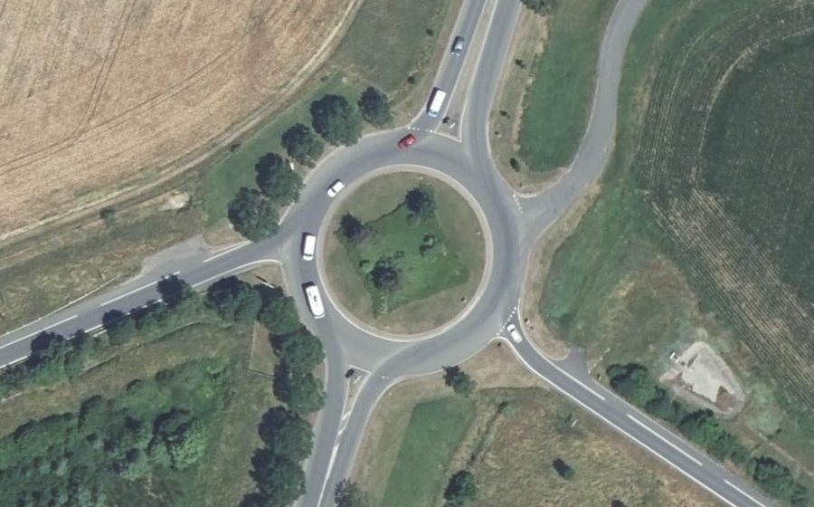 Vue aérienne du Rond-point anonyme n°4059856