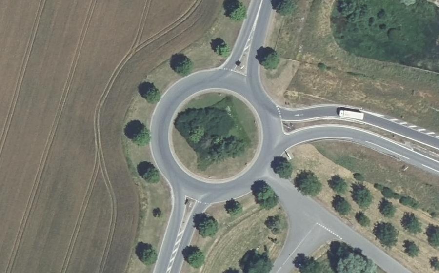 Vue aérienne du Rond-point anonyme n°4059857