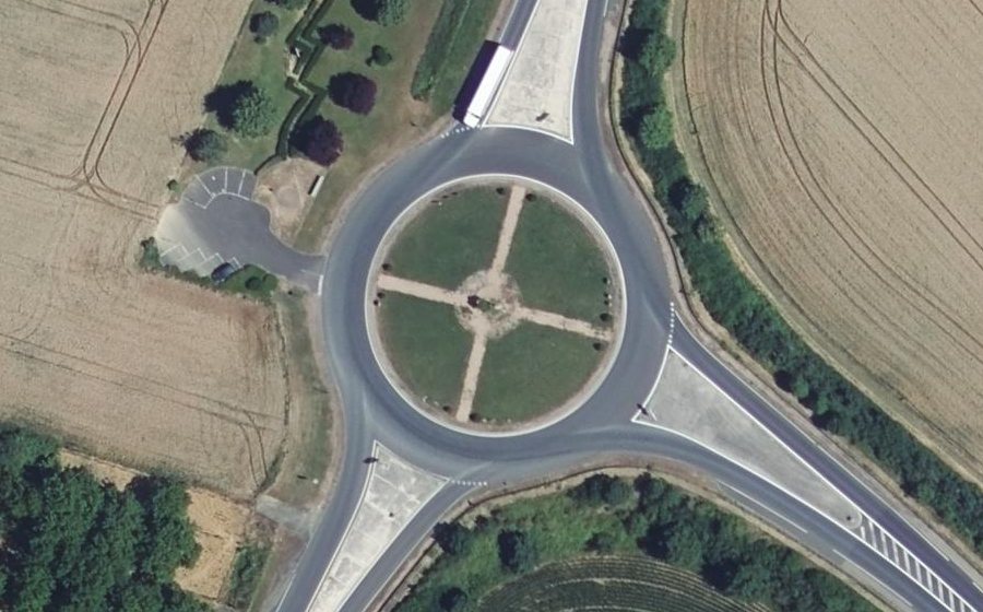 Vue aérienne du Rond-point anonyme n°4059862
