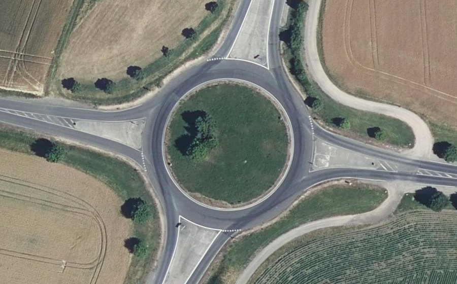 Vue aérienne du Rond-point anonyme n°4059863