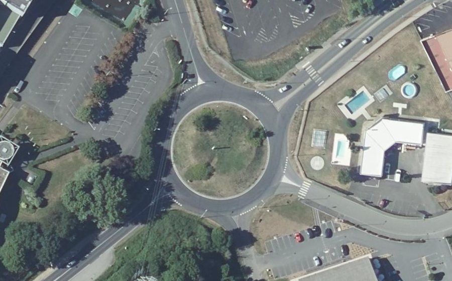 Vue aérienne du Rond-point anonyme n°4060309