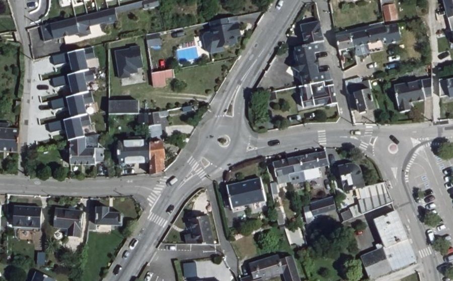 Vue aérienne du Rue du Port de Pêche