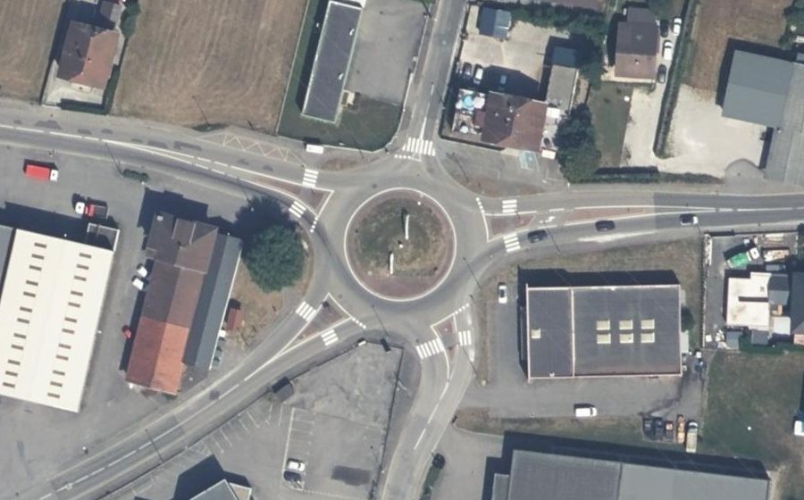 Vue aérienne du Avenue du Mont Blanc