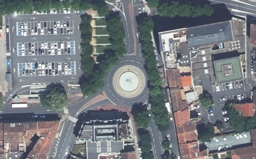 Vue aérienne de la Place Jean Jaurès