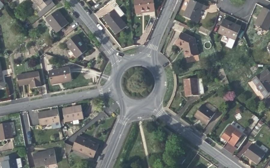 Vue aérienne du Place de la Chaîne d'Or