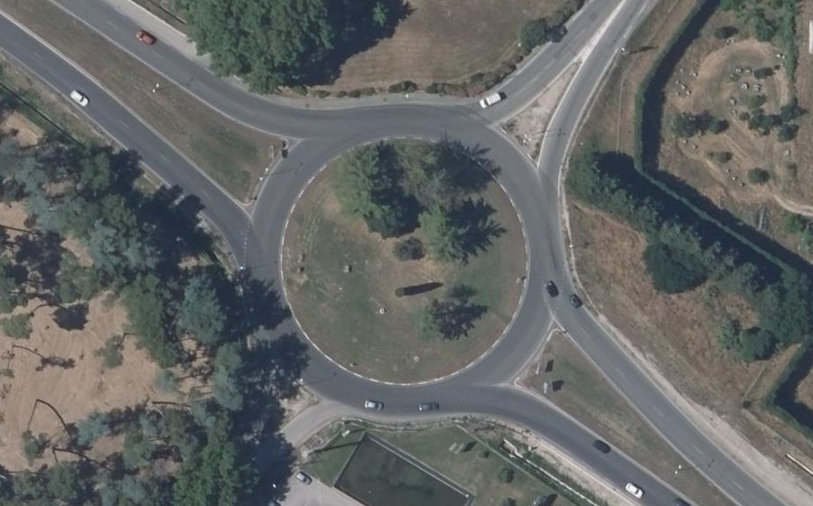 Vue aérienne du Rond-point anonyme n°4077716