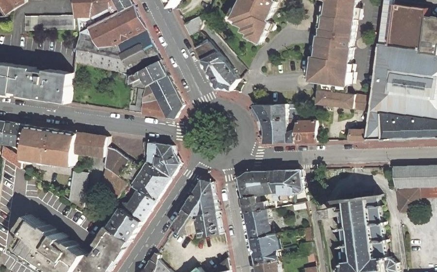 Vue aérienne du Rond-Point Margaine
