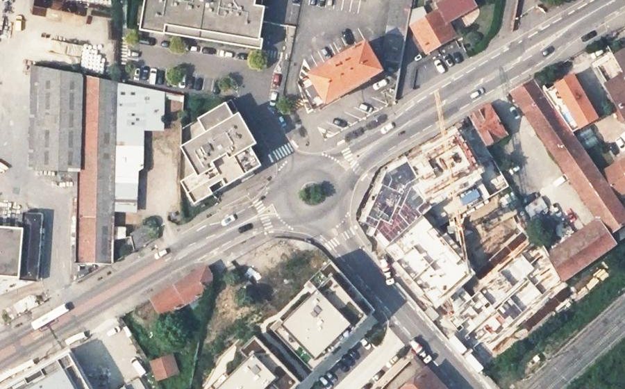 Vue aérienne du Rue du Général de Gaulle