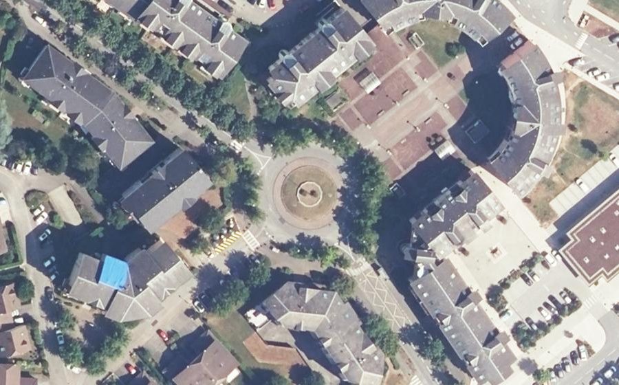 Vue aérienne du Place des Tournelles