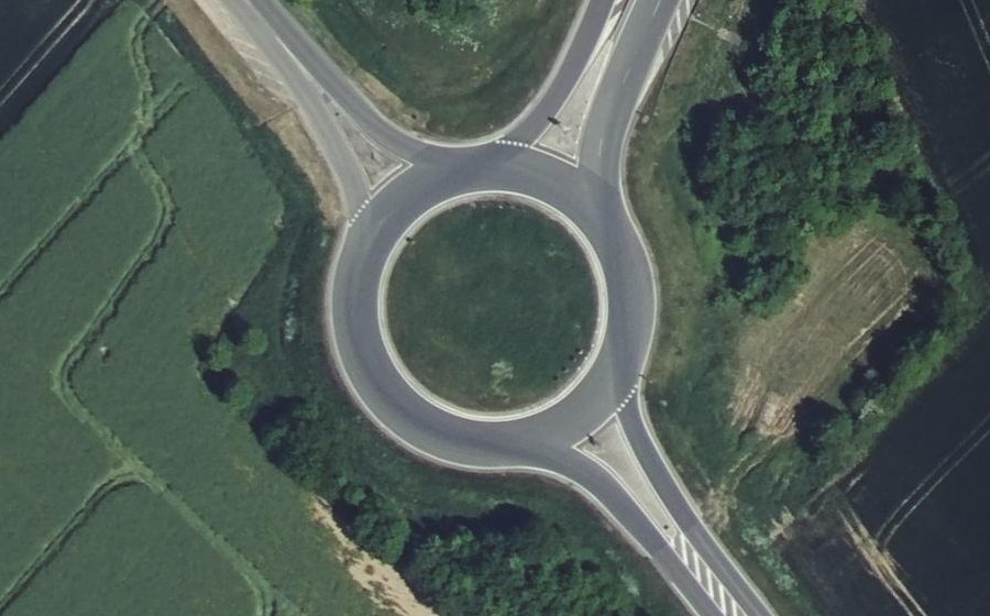 Vue aérienne du Rond-point anonyme n°409603000