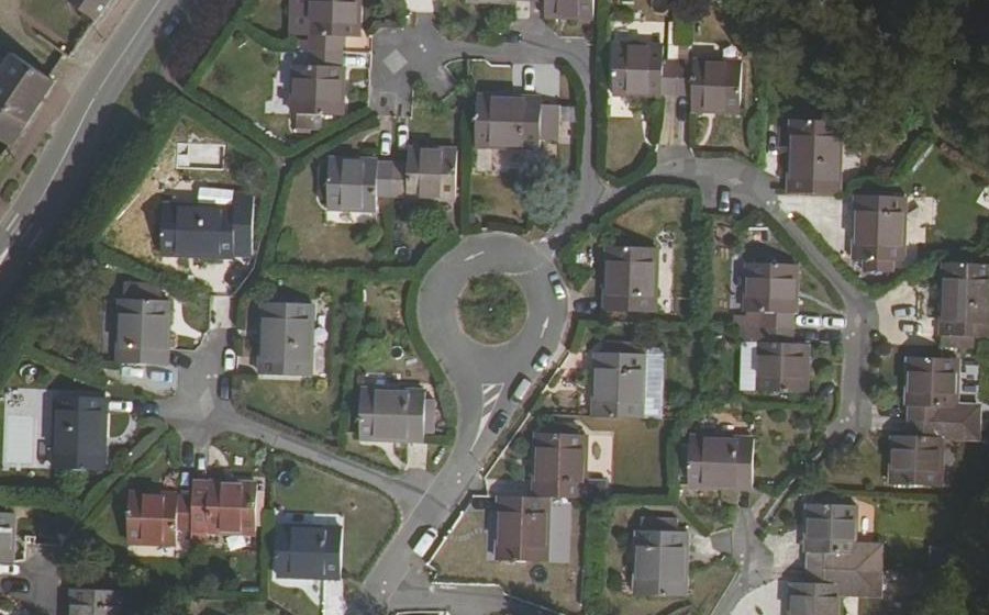 Vue aérienne du Rue de Vignes