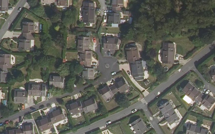 Vue aérienne du Square des Fauvettes