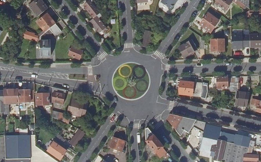 Vue aérienne du Place Pierre Le Corre