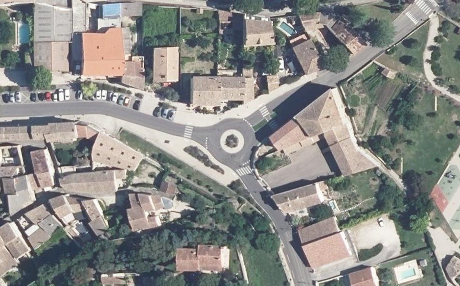 Vue aérienne du Place Eugène Rouillot