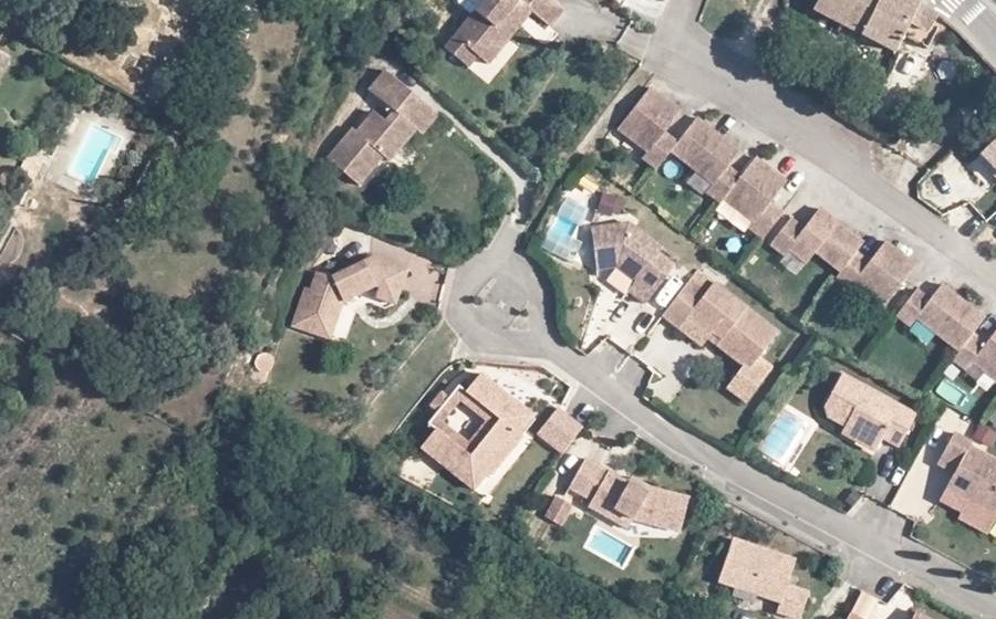 Vue aérienne du Allée Coteau des Adhemar