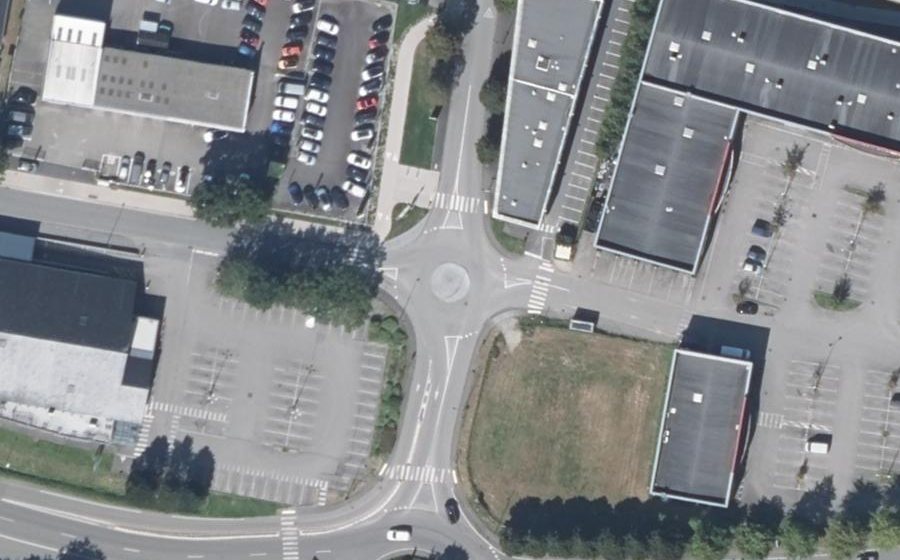 Vue aérienne du Rue de Belgique