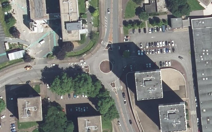 Vue aérienne du Avenue du Président René Coty