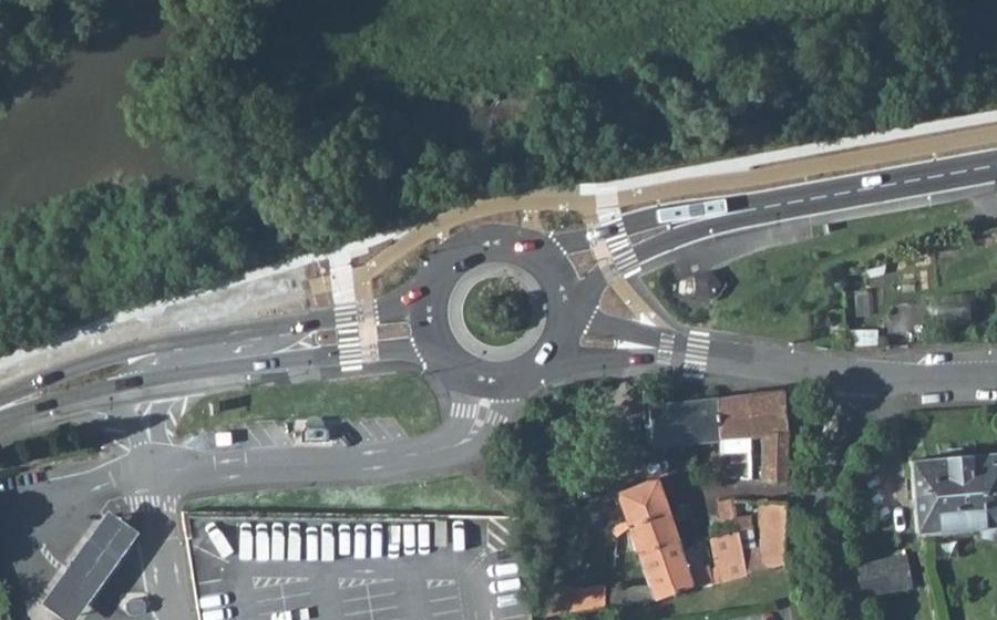 Vue aérienne du Boulevard des Pas Enchantés