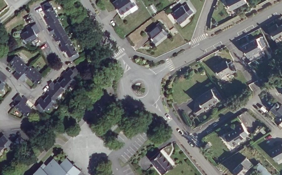 Vue aérienne du Rond-Point Salvador Allende