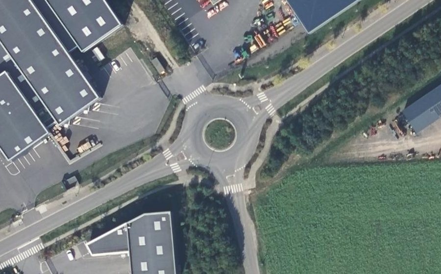 Vue aérienne du Boulevard de l'Odet