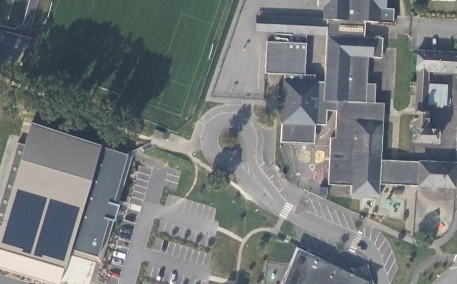 Vue aérienne du Allée des Sports