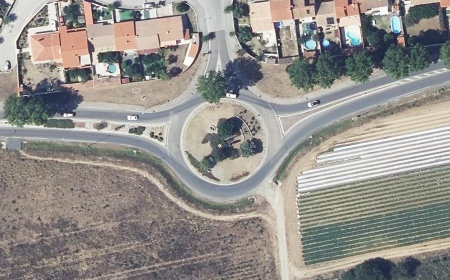 Vue aérienne du Rond-Point des Gendarmes d'Ouvéa