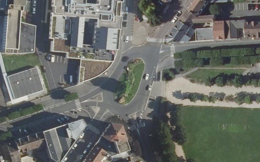 Vue aérienne du Place Jacques Lepesme