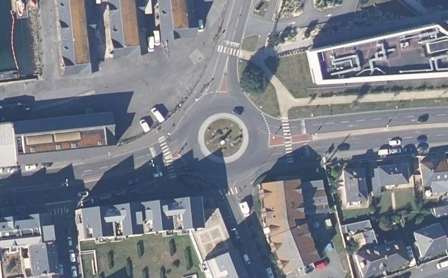 Vue aérienne du Rond-Point des 4 Pavillons