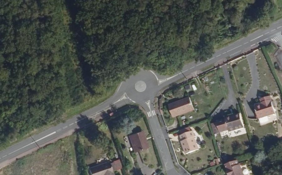 Vue aérienne du Chemin de Beaurepaire