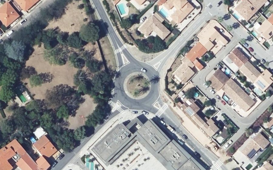 Vue aérienne du Rond-Point de l'Aspre