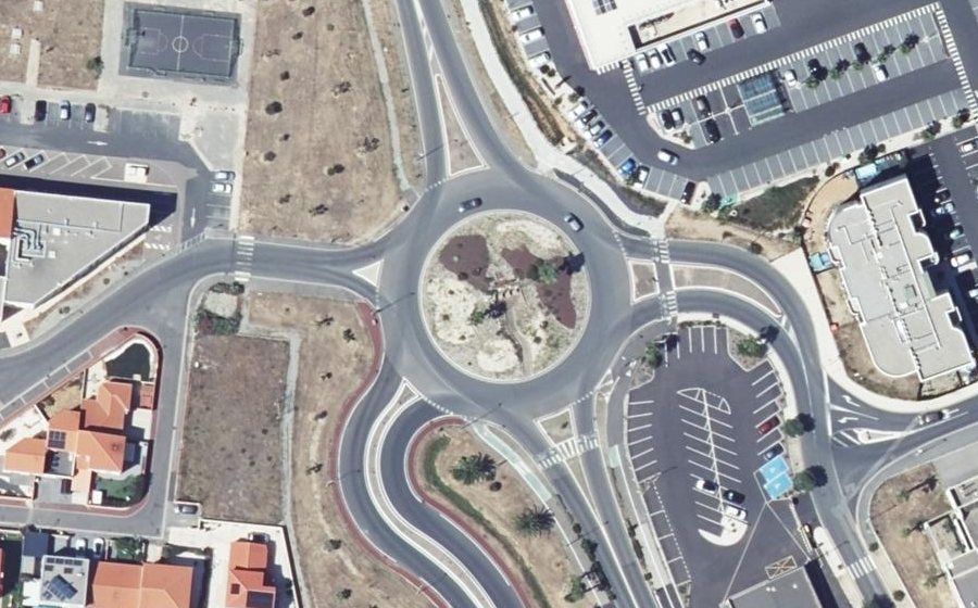 Vue aérienne du Rond-Point Michel Debré