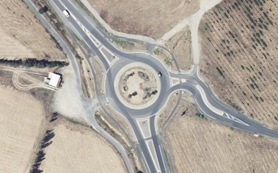 Vue aérienne du Rond-Point des Anciens Combattants