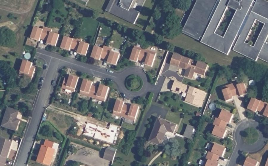 Vue aérienne du Rue François Couhé