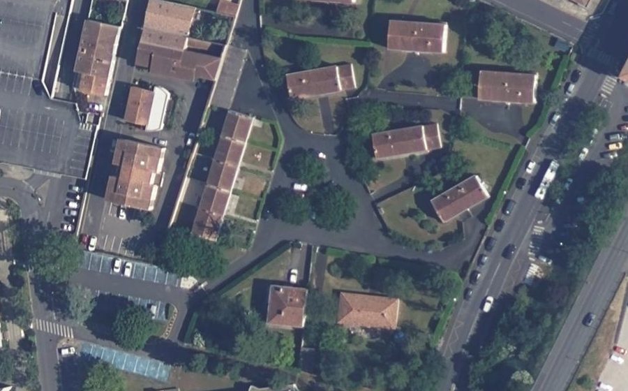 Vue aérienne du Cité du Clos Breillat