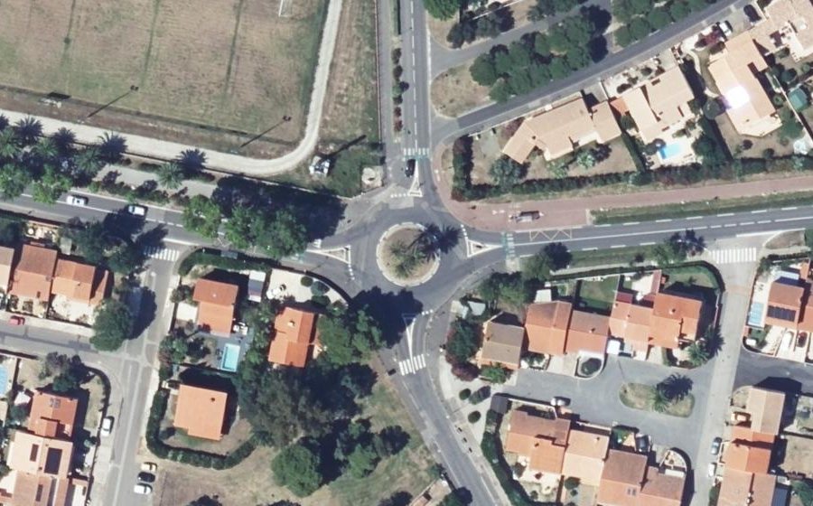 Vue aérienne du Rond-Point Arago