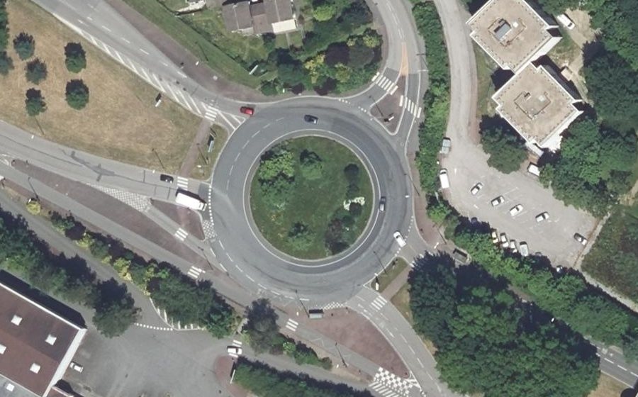 Vue aérienne du Avenue de Beaubreuil