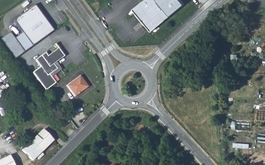 Vue aérienne du Rond-Point du Lac de Grand-Lieu