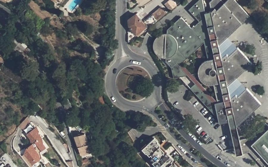Vue aérienne du Rond-Point André Malraux