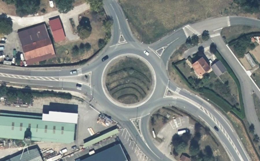 Vue aérienne du Rond-point anonyme n°4160506