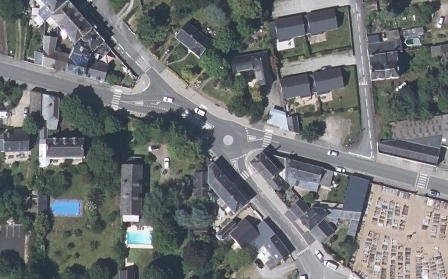 Vue aérienne du Rue de l'Ouche