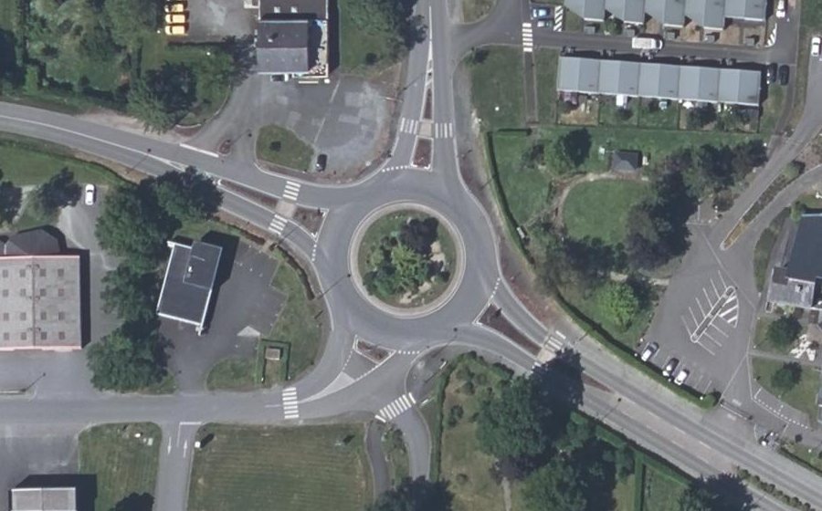 Vue aérienne du Rond-Point des Fuseaux