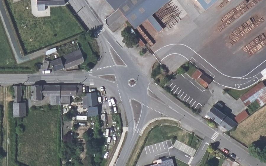 Vue aérienne du Rond-Point de Bel-Air