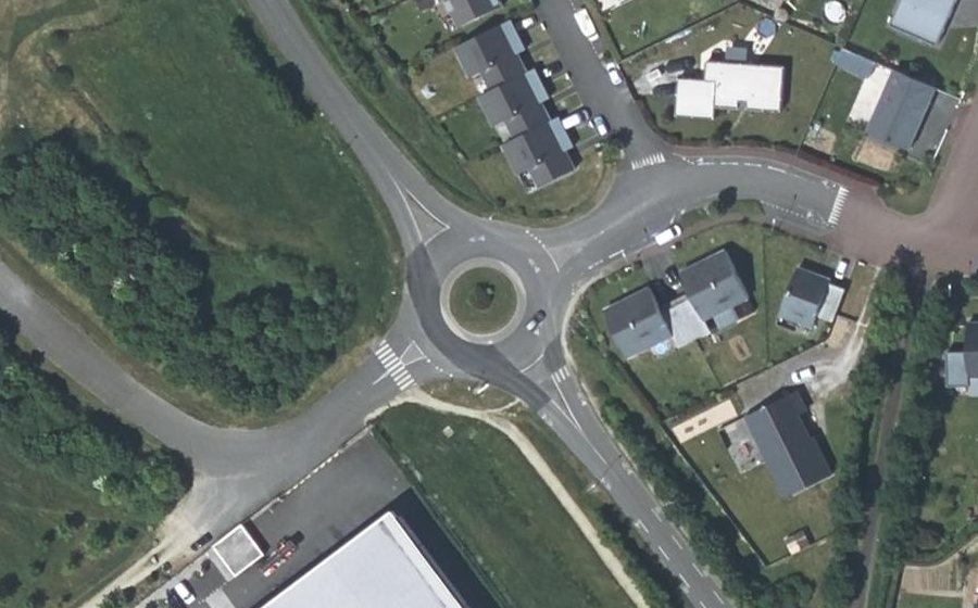 Vue aérienne du Rond-Point du Patis