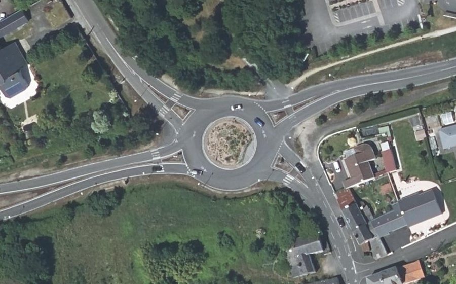 Vue aérienne du Rond-Point Anne Libault de la Chevasnerie